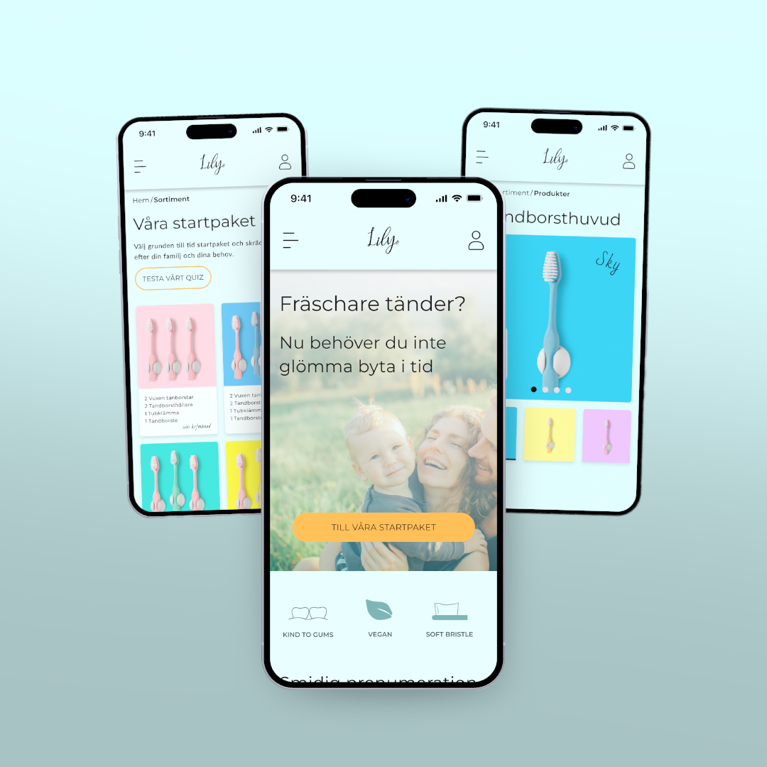 prototyp på en hemsida